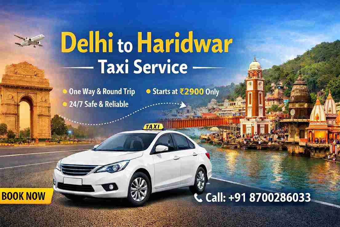 Delhi to Haridwar Taxi Service | ₹2900 Cab Booking | GTC Cabs